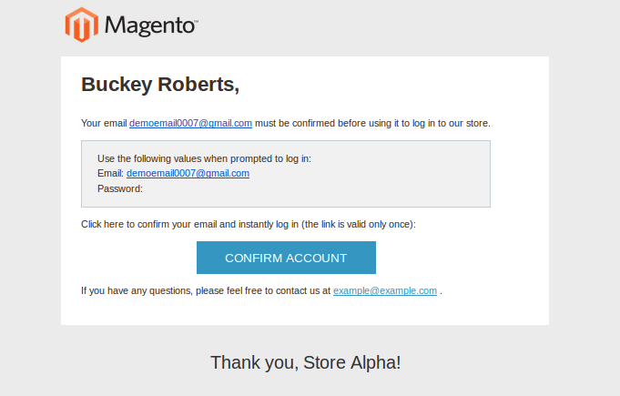 Magento Transactional Emails Templates- New Account Confirm Key | Knowband