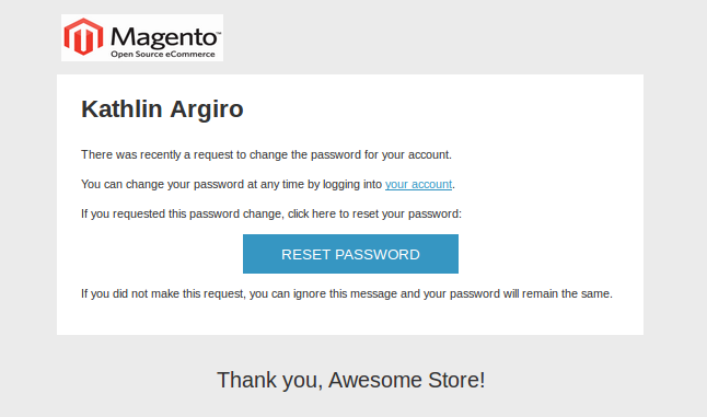 Magento Transactional Emails Templates- Forgot Admin password | Knowband