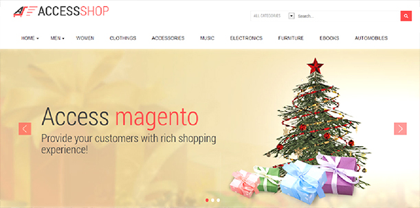 Some Top Free 2015 Magento Themes for your store- AccessShop | Knowband