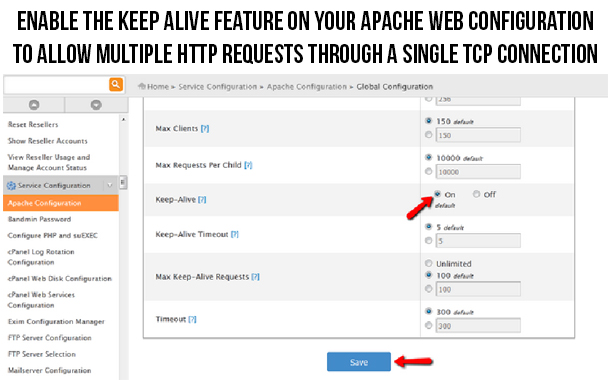 Turbo impulsione seu site Magento com essas dicas - ative o recurso Apache Keep Alive | Banda de conhecimento