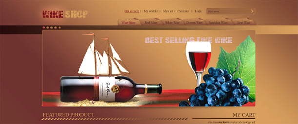 Some Top Free 2015 Magento Themes for your store- Wine Shop | Knowband