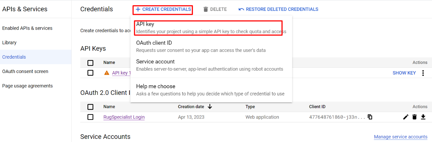 2-click-on-create-credentials-then-select-the-api-key