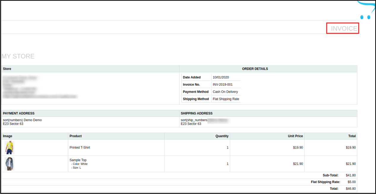 opencart-pdf-module-view-and-print-invoice