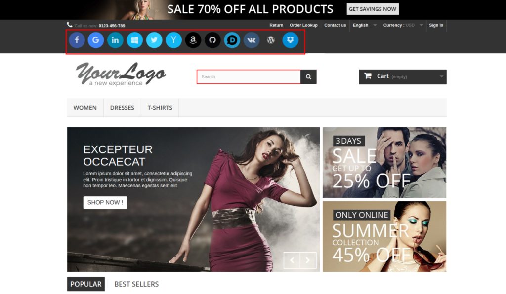 User manual for Prestashop Social Loginizer plugin.