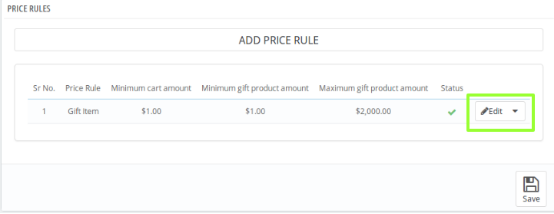 Prestashop Gift The Product Addon Price Rule1