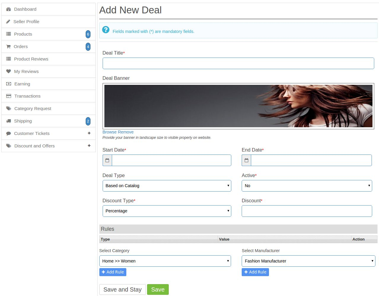 Add New Katalog oder Coupon Deal Interface | Knowband
