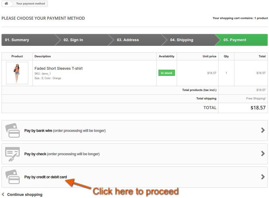 frontal Interface client de Paypal Prestashop Paiement direct | Knowband