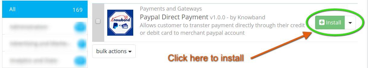 La instalación de Prestashop PayPal Pago Directo | knowband