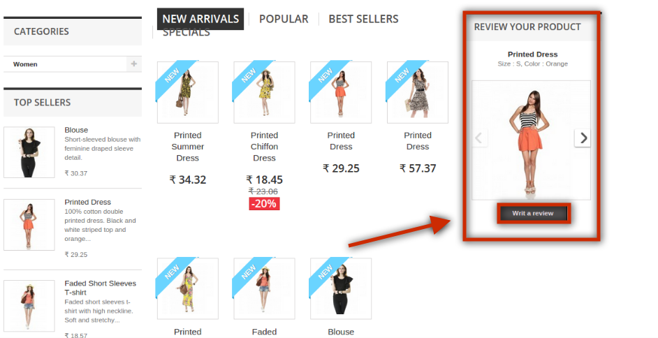 Prestashop Review Booster Addon by Knowband - Front End-1