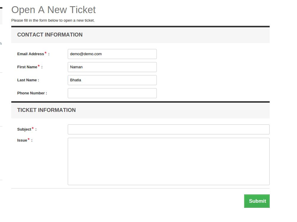 Verkäufer Kontaktformular von Pestashop Marktplatz Kunden zum Verkäufer Ticket System addon | Wissensband