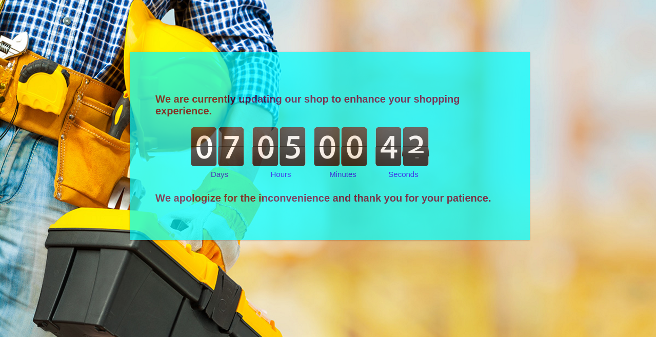 Prestashop Custom Maintenance Page- Front Office Interface- Large Countdown | Knowband