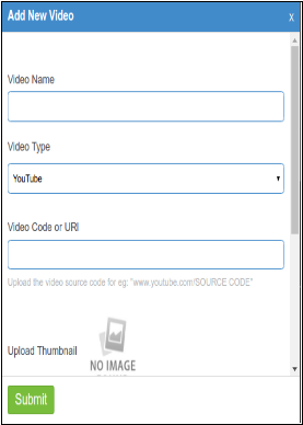 Interfaces da conta do vendedor - Localização do menu - Adicionar novo vídeo1 | Banda de conhecimento