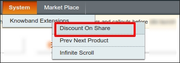 Magento Facebook Share And Win Extension-Menu Location | Knowband