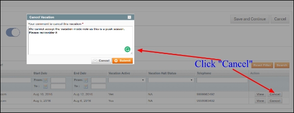Magento MarketPlace Seller Vacation Mode Addon-Vacation Mode-How to disapprove a seller vacation mode | knowband