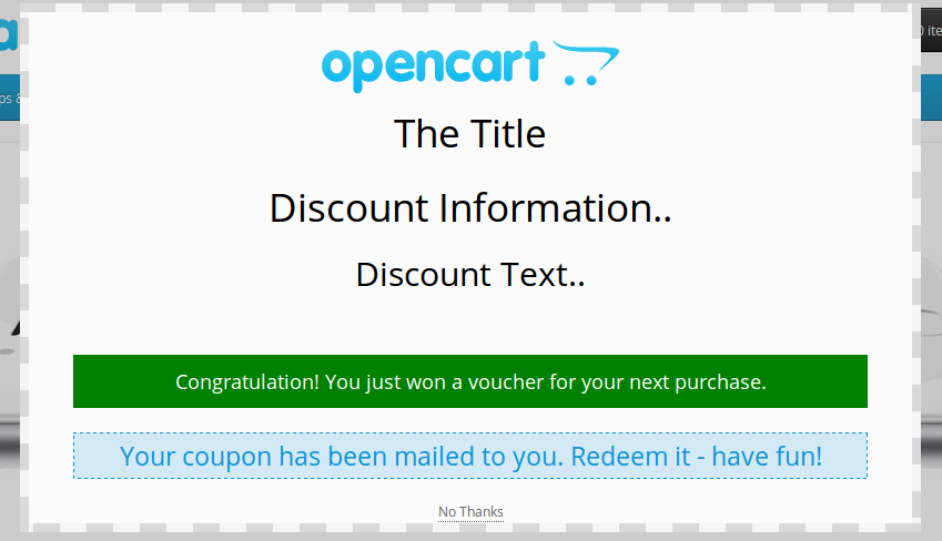 Exit Popup - Módulo Opencart 12 | KnowBand