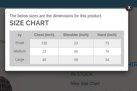 Magento Size Chart Extension 21 | KnowBand