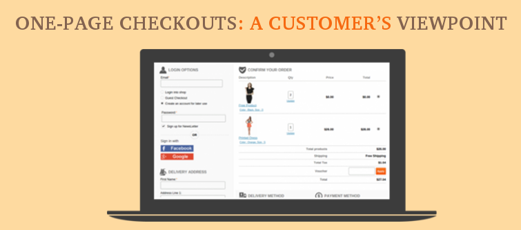 checkouts une page: point de vue d’un client