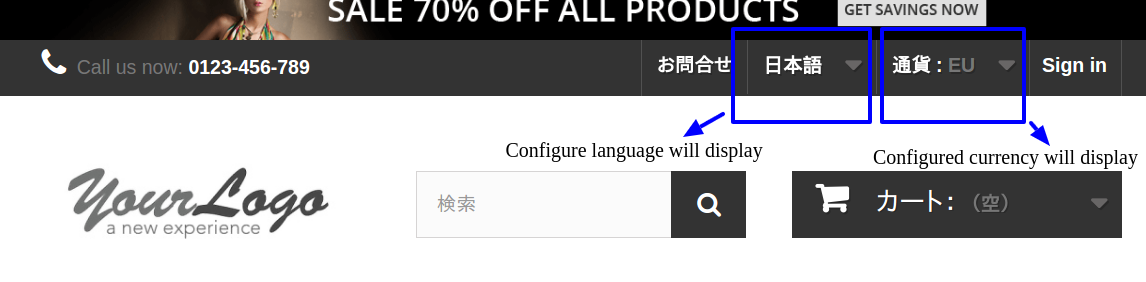Prestashop auto switch language and currency