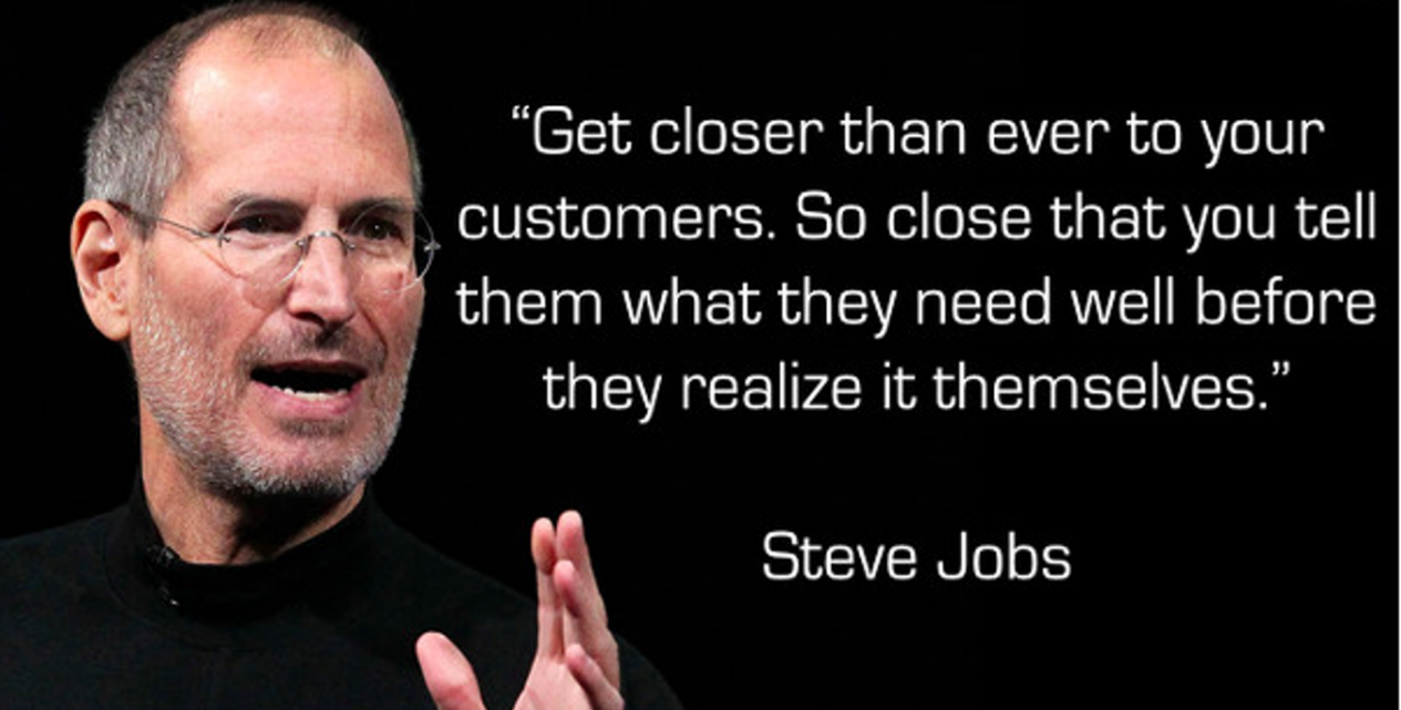 Steve Jobs Citation sur la clientèle