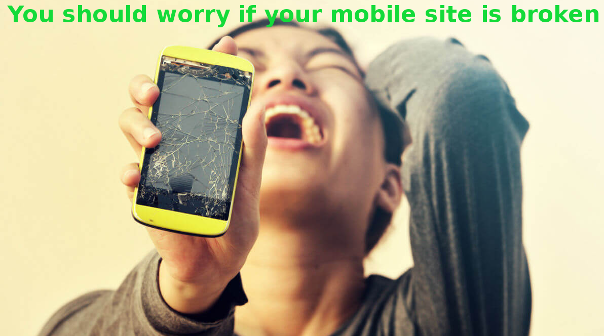 Sie sollten sich sorgen, wenn Ihre mobile Website nicht funktioniert