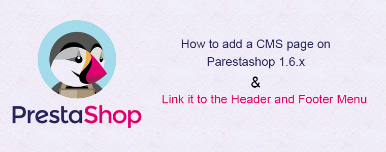 Jak dodać stronę CMS w PrestaShop 1.6.xi 1.7.x połączoną z menu nagłówka i stopki?