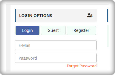 Login option on one page checkout