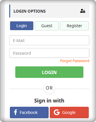 Social login one page checkout solution