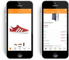 Expérience de magasinage sans tracas dans l'application mobile