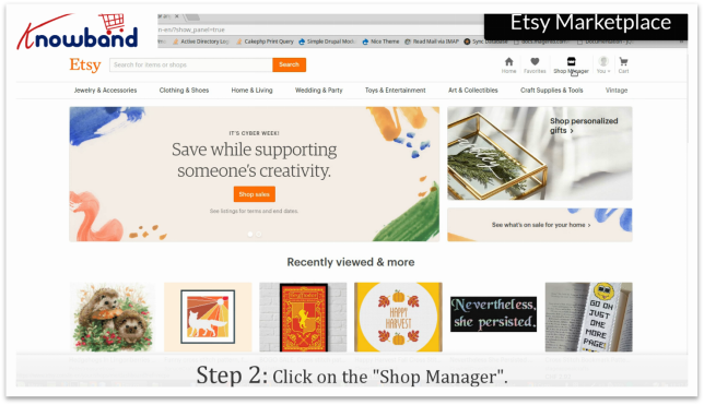 Adicione um produto em Etsy Marketplace