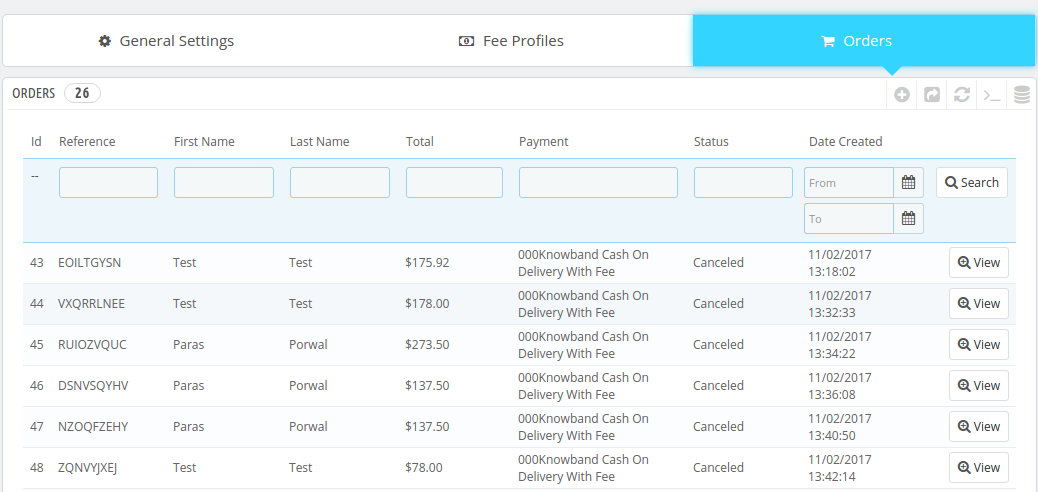 Order Status tab | Prestashop Cash on Delivery with Fee Module
