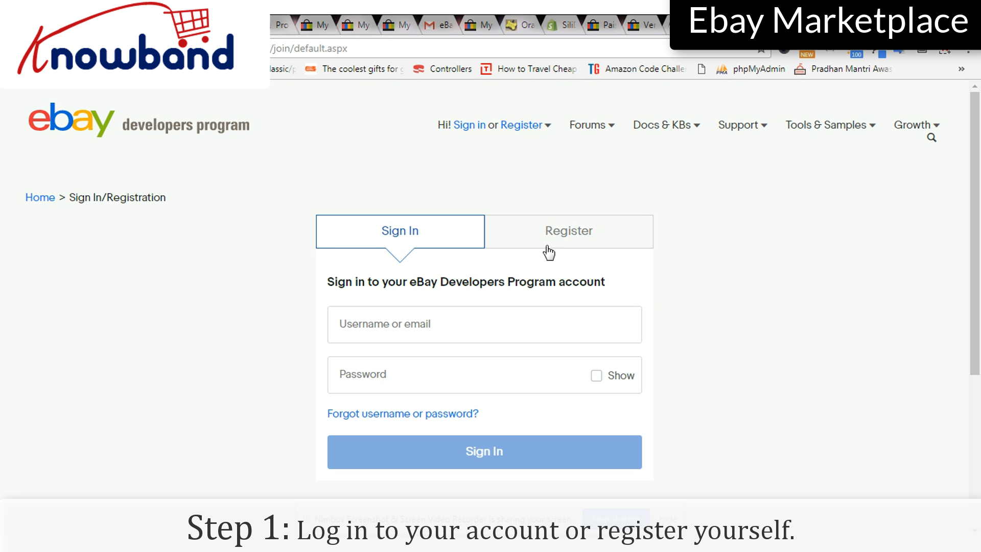 Anmelden | Account registrieren