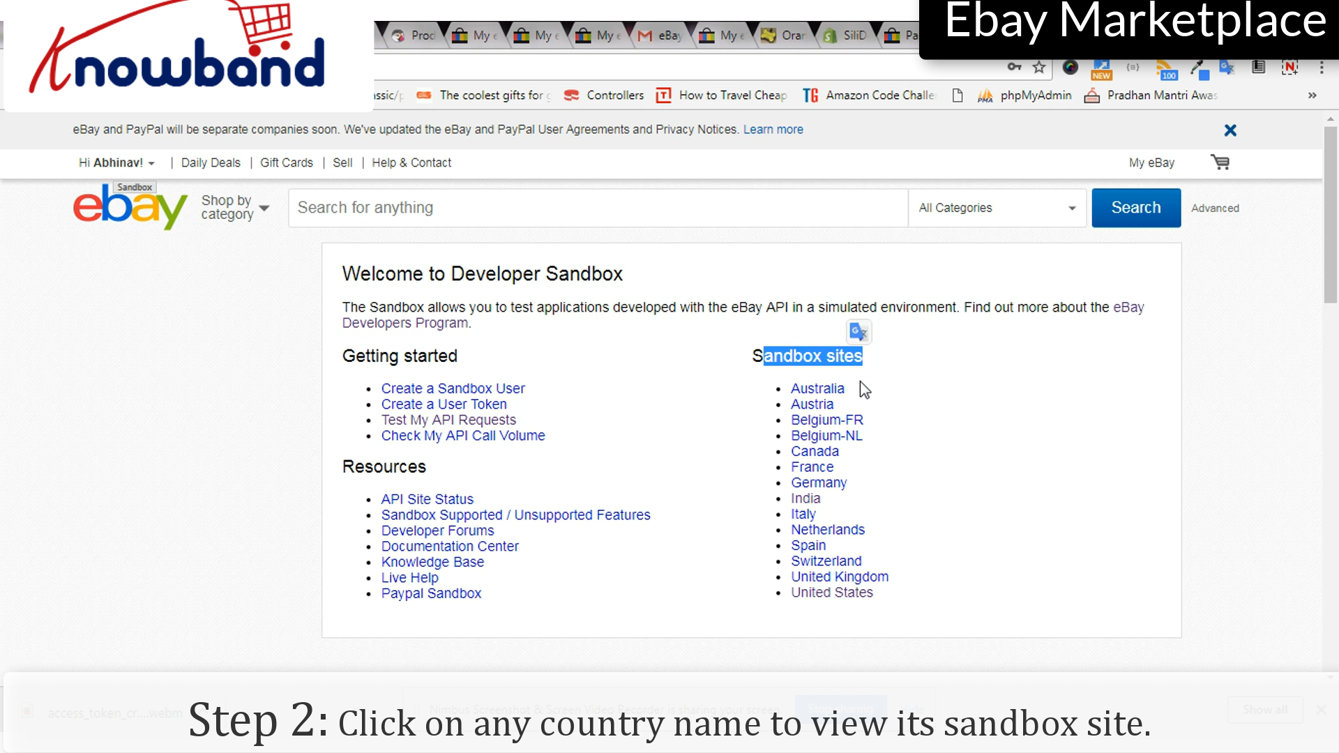 sandbox site