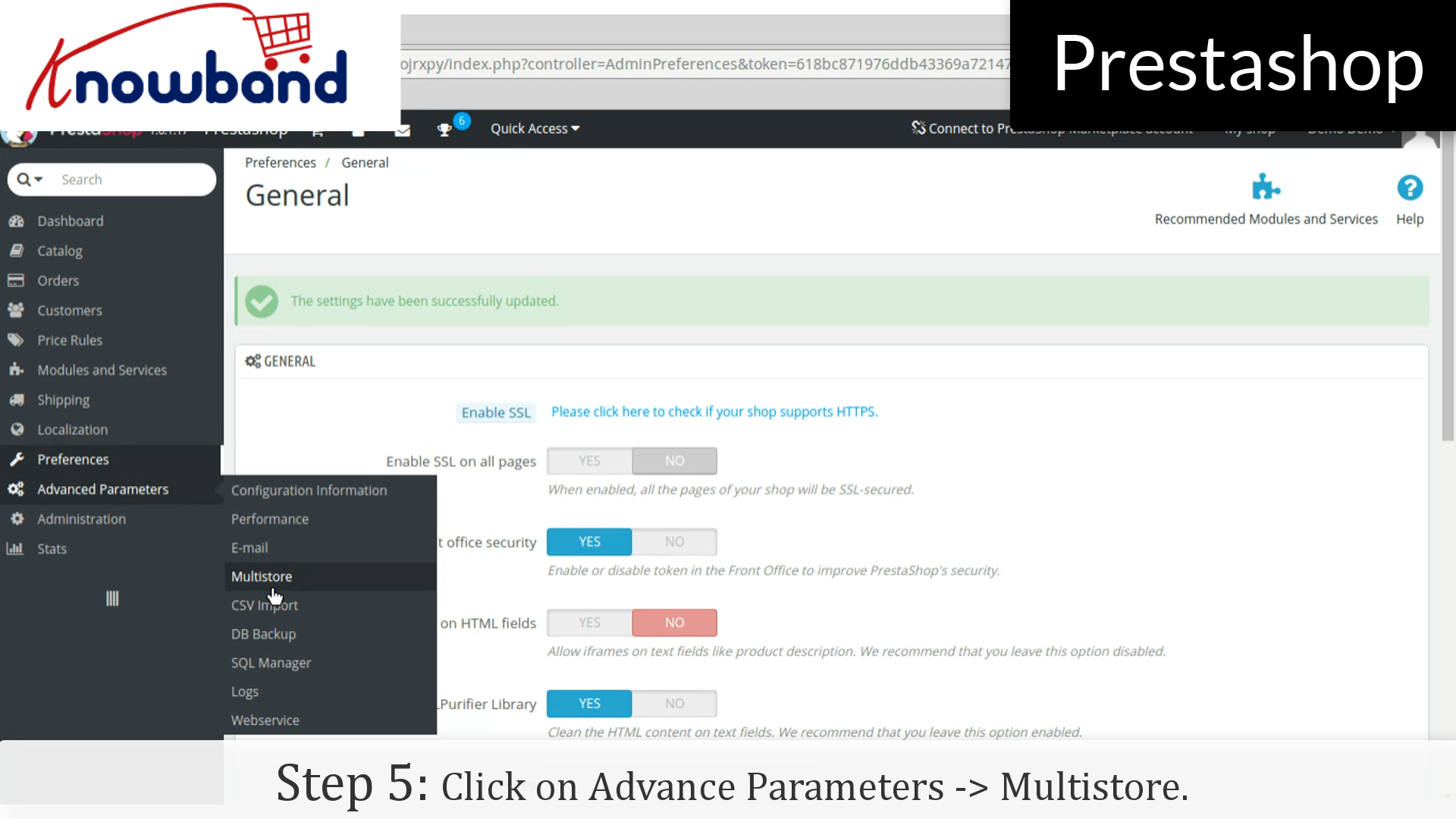  Advance Parameters | Knowband Demo Dashboard