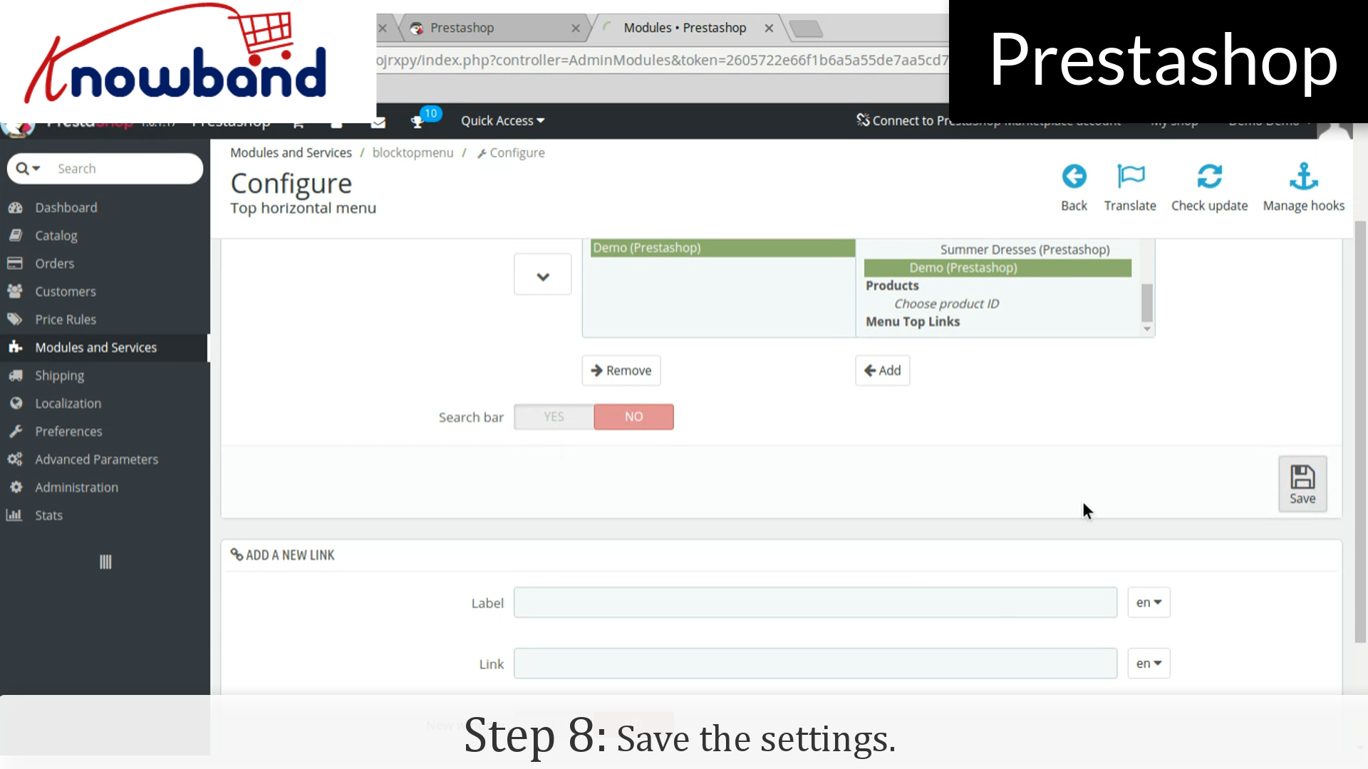 Save settings | Knowband Dashboard