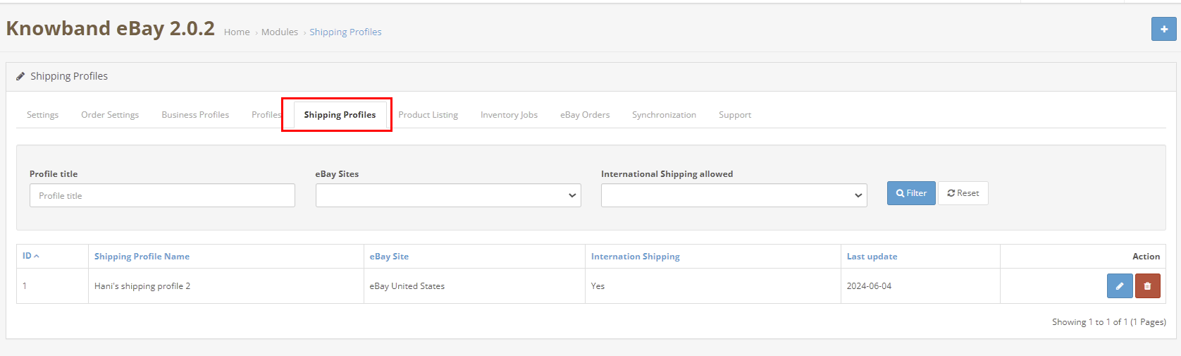 perfiles de envío de opencart-ebay Perfiles de envío de Knowband-opencart-ebay