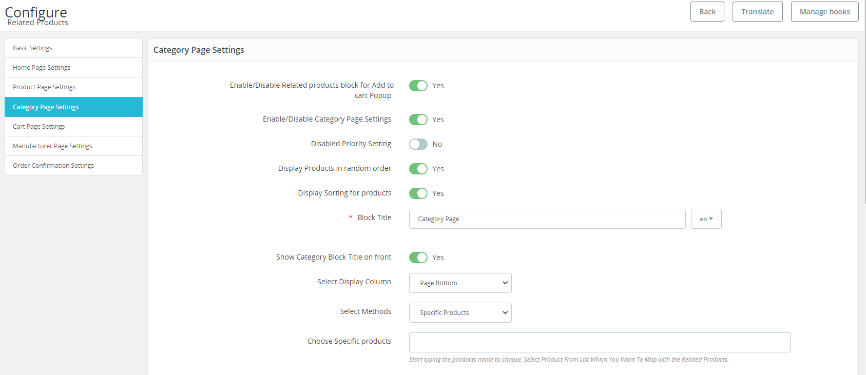 prestashop-related-products-category-page-settings