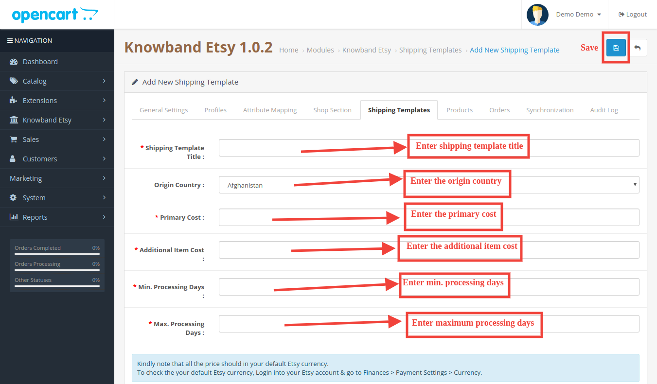 knowband-opencart-etsy-integration-admin-interface-add-shipping-templates