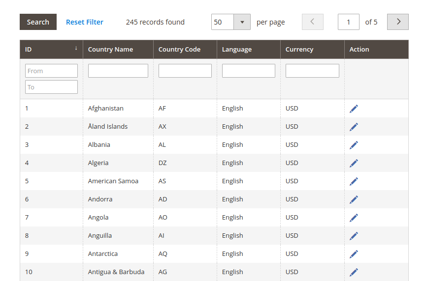 Mapping | Magento 2 Auto Switch Language and Currency extension
