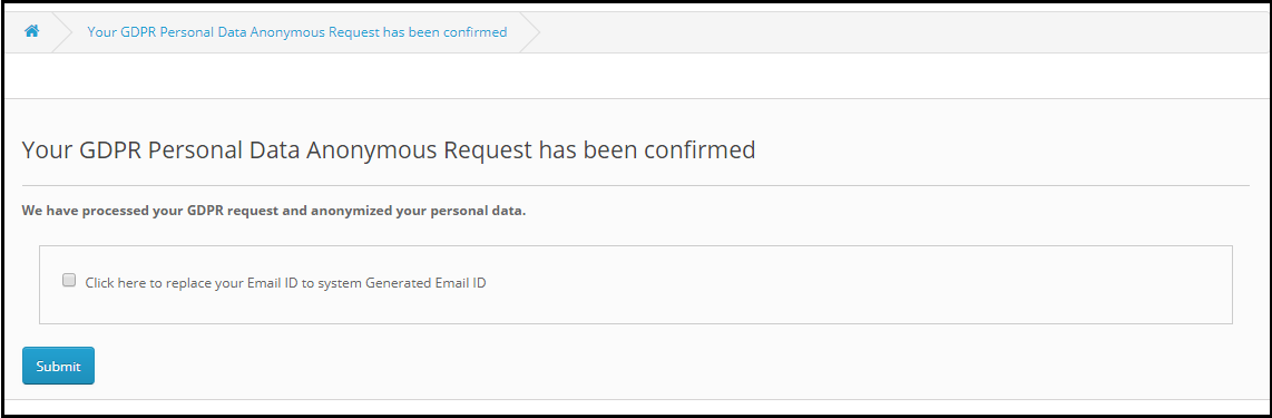 Opencart Fake Email Id - Módulo Opcional GDPR da Knowband