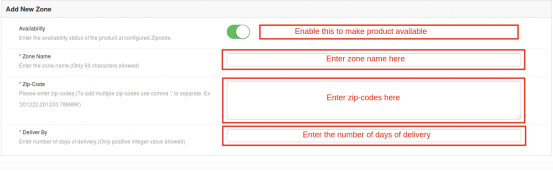 Magento Product Availability Check by Zipcode Extension - Add New Global Zone