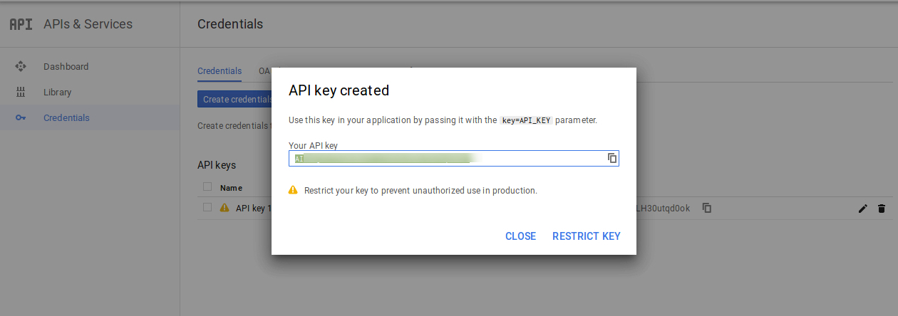 Google map API key generation steps
