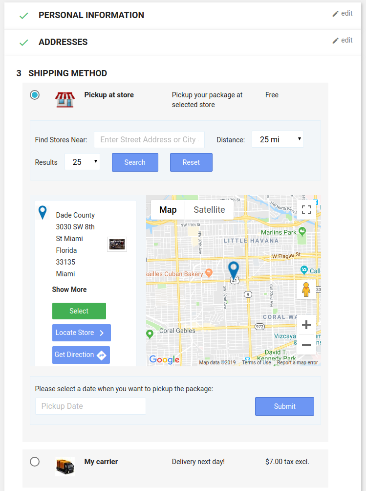 PrestaShop Google Maps Store Locator plugin