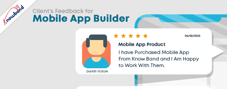mobile app builder testimonal