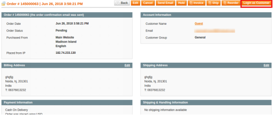 Magento Login as Customer by Knowband