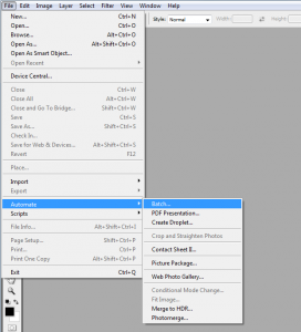 Adobe Photoshop | Processo batch