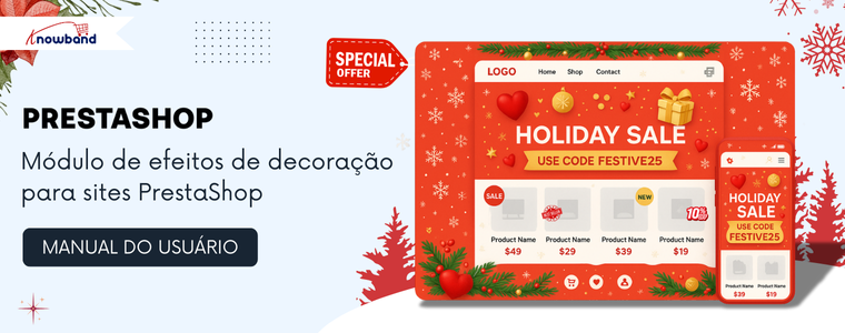 Manual do Usuário do Módulo de Efeitos Decorativos para Sites PrestaShop: instruções de instalação e guia de configuração para adicionar efeitos decorativos a uma loja PrestaShop