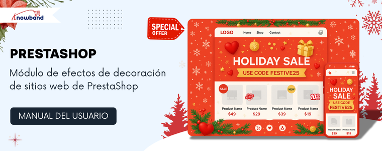 Manual de usuario del módulo de efectos decorativos para sitios web de PrestaShop: guía completa de instalación y configuración