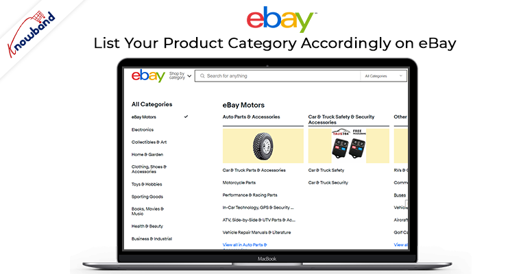 Liste sua categoria de produto de acordo no eBay