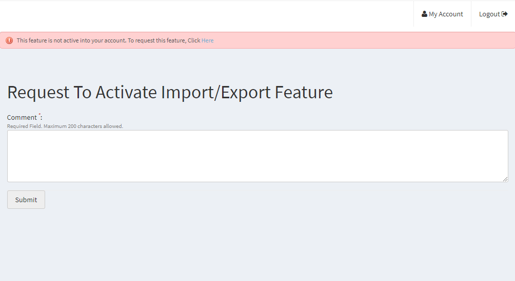 solicitar-activar-importar-exportar-características
