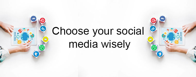 Wählen Sie Ihre sozialen Medien mit Bedacht aus